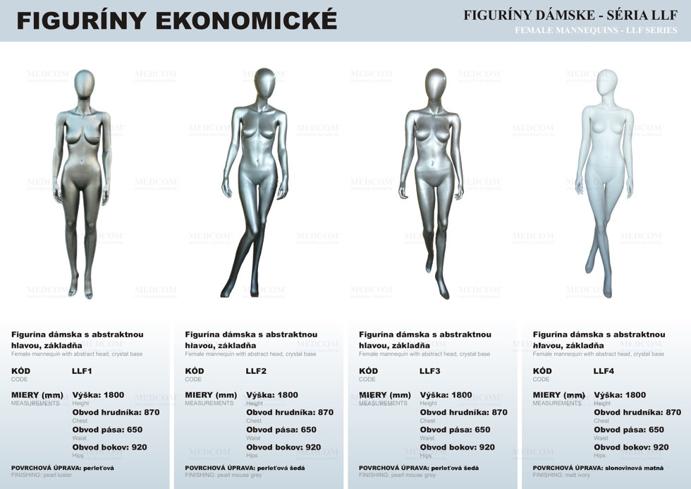 female mannequins - LLF series