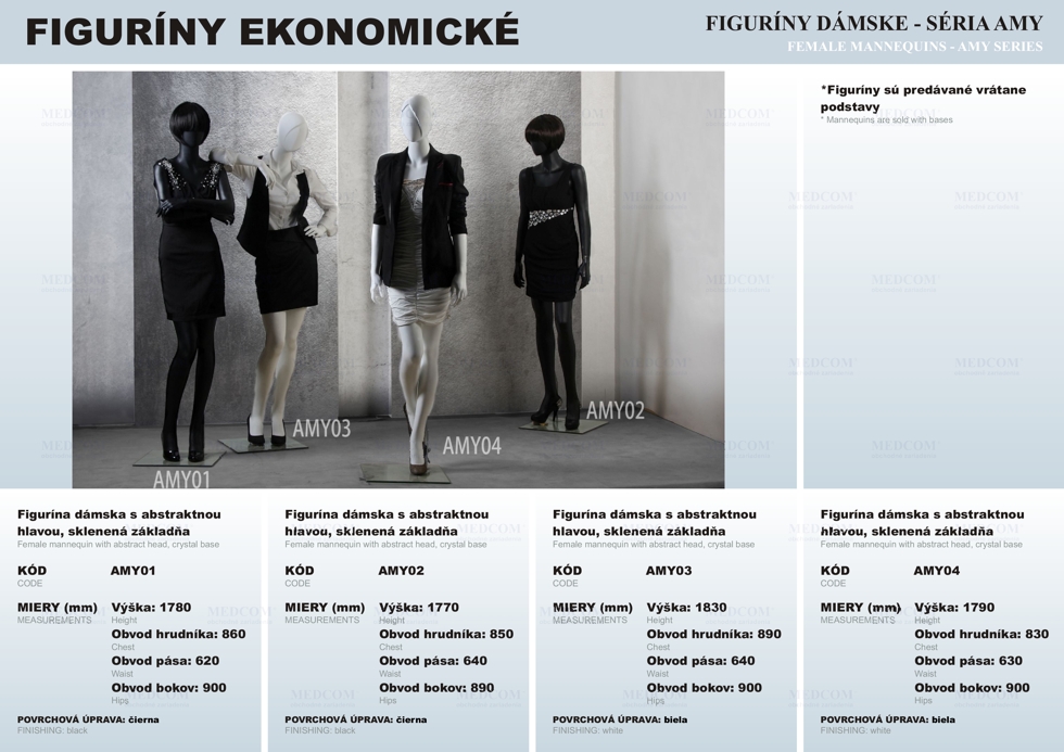 avantgarde female mannequins - Amy series