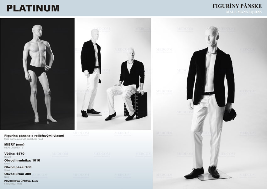 male mannequins - platinum