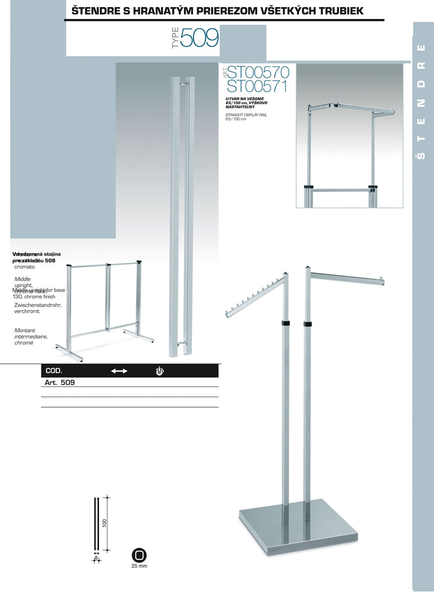 Square tube stands
