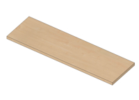 Wooden shelf for BASIC - melamine + ABS L1000 x D300 x 25mm