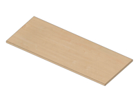 Wooden shelf for BASIC - melamine + ABS L1000 x D400 x18mm