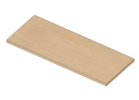 Wooden shelf for BASIC - melamine + ABS L1000 x D400 x25mm