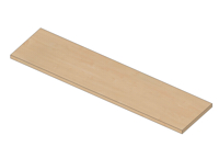 Wooden shelf for BASIC - melamine + ABS L1200 x D300 x25mm