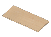 Wooden shelf for BASIC - melamine + ABS L670 x D300 x 18mm
