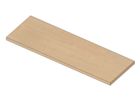 Wooden shelf for BASIC - melamine + ABS L900 x D300 x 25mm