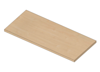 Wooden shelf for BASIC - melamine + ABS L900 x D400 x 25mm