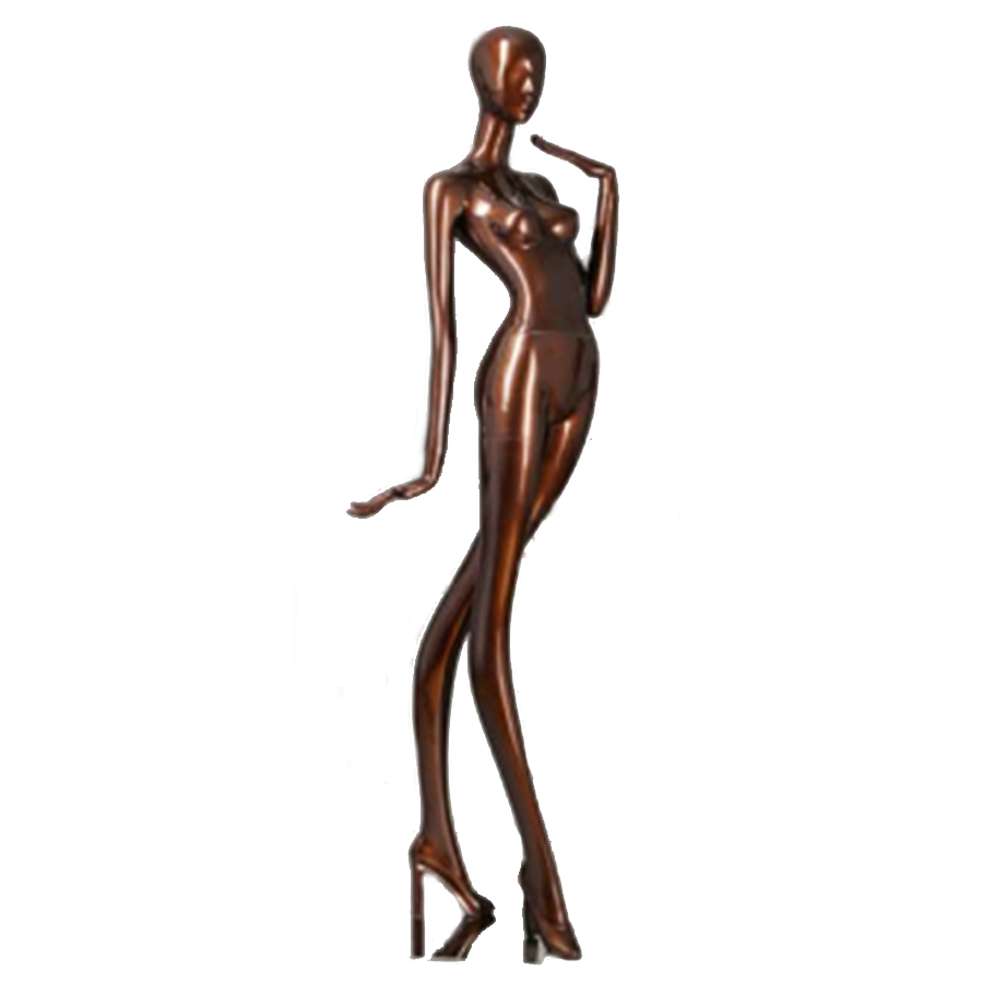 Figuríny ekonomické laminátové avantgardné - Figurína avantgardná dámska, ekonomická, bronzová lesklá