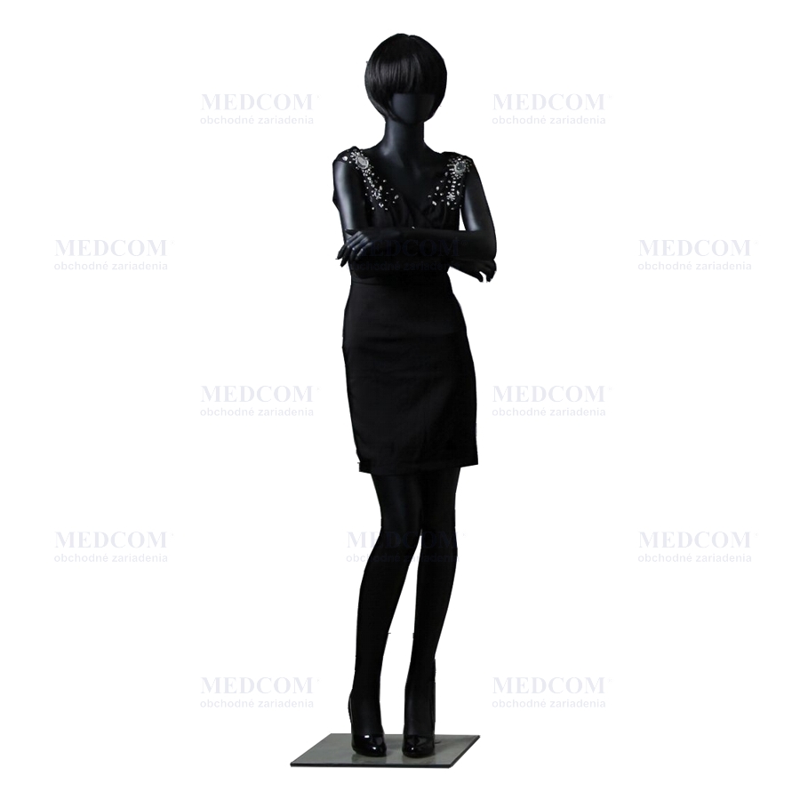 Figuríny ekonomické laminátové avantgardné - Figurína avantgardná dámska, ekonomická, čierna matná