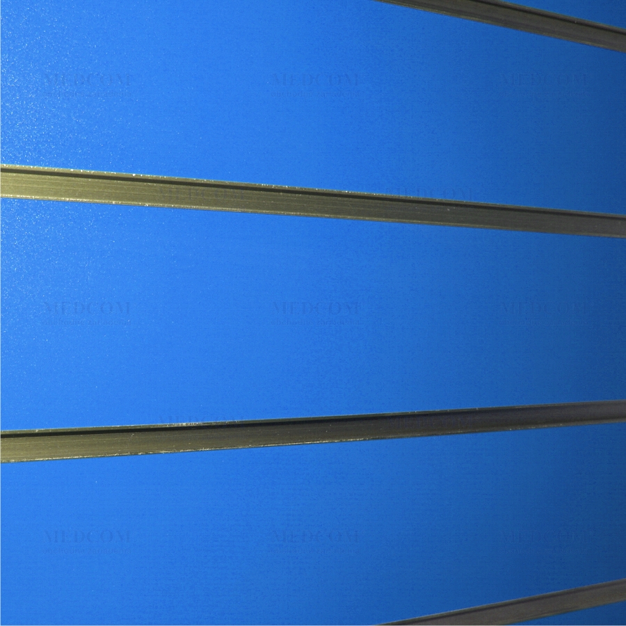 Drážkové panely ekonomické bez úpravy - Drážkový panel ekonomický, modrý Š122xV244cm