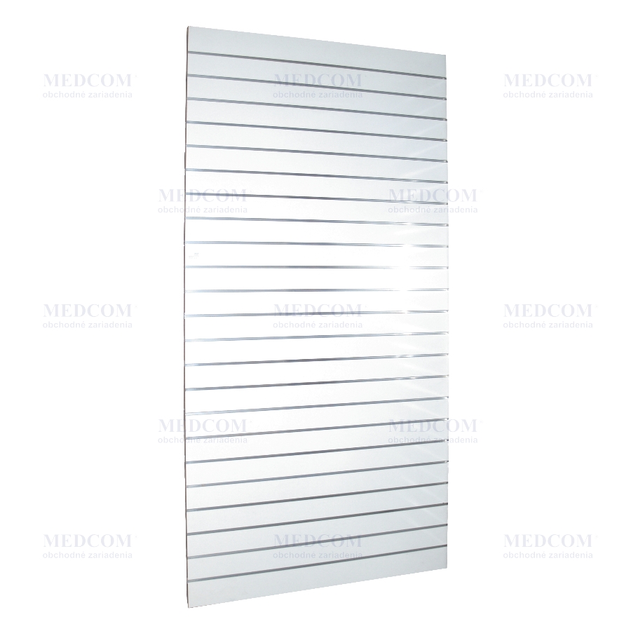 Drážkové panely ekonomické bez úpravy - Drážkový panel ekonomický, biela perlička matná Š122xV244cm