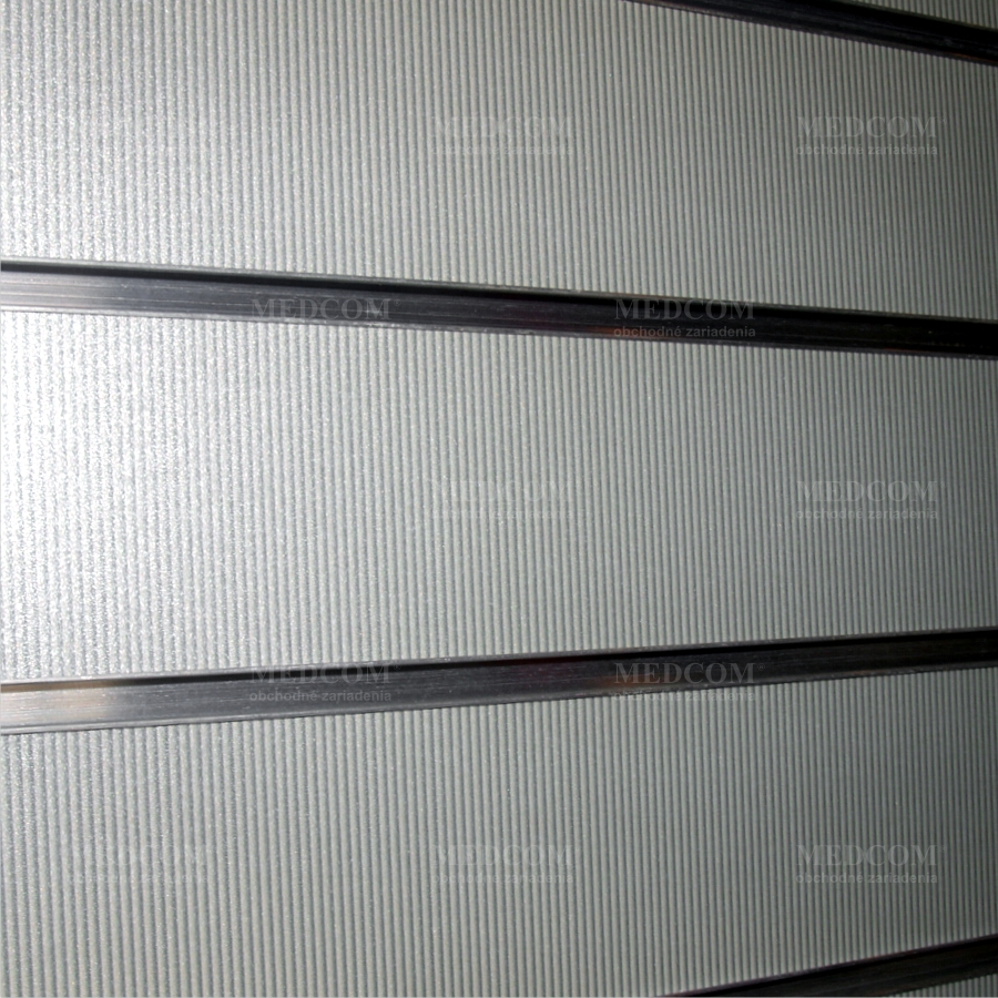 Drážkové panely ekonomické bez úpravy - Drážkový panel ekonomický, šedý prúd Š122xV244cm