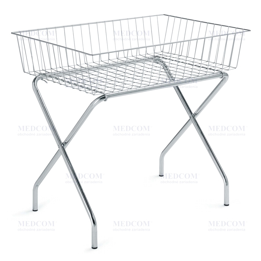 Promotional stands - Sale bin mesh tray, chromium plated   
