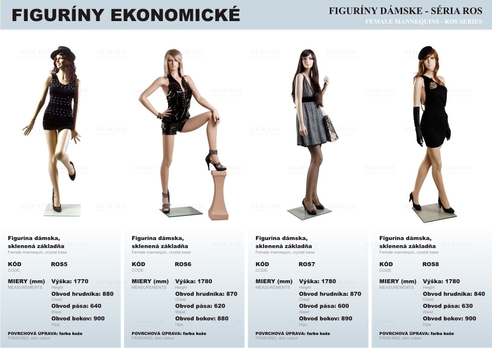 Figuríny ekonomické laminátové klasické dámske