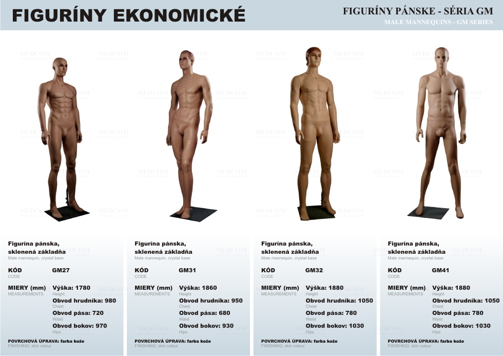 Figuríny ekonomické laminátové klasické pánske