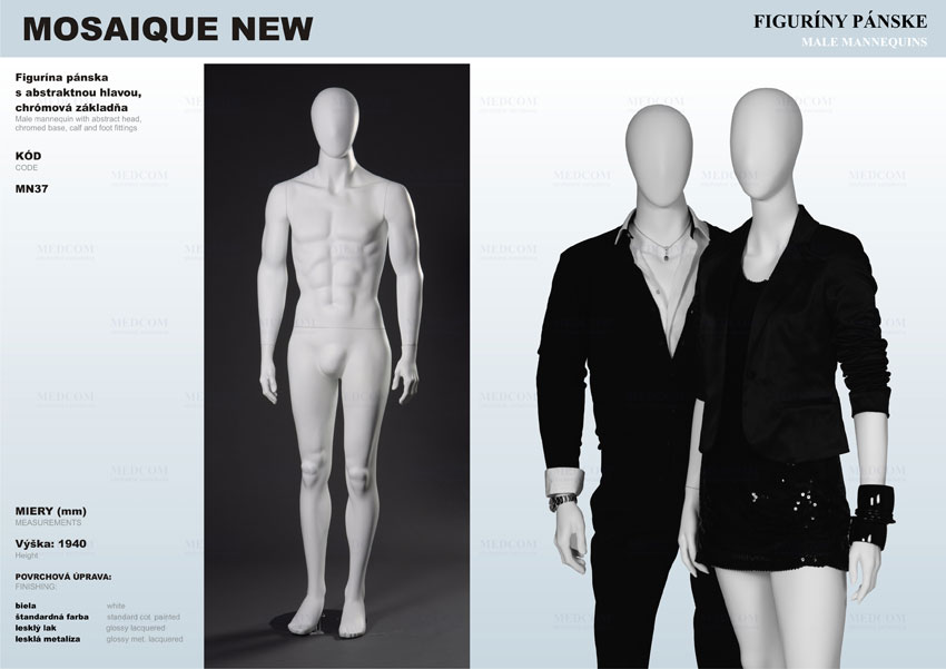 male mannequins - mosaique new