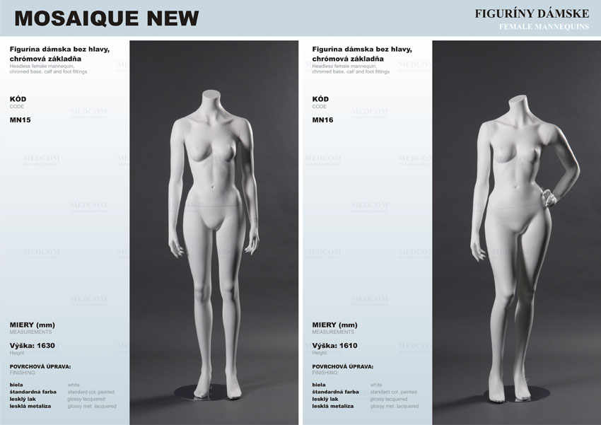 female mannequins - mosaique new