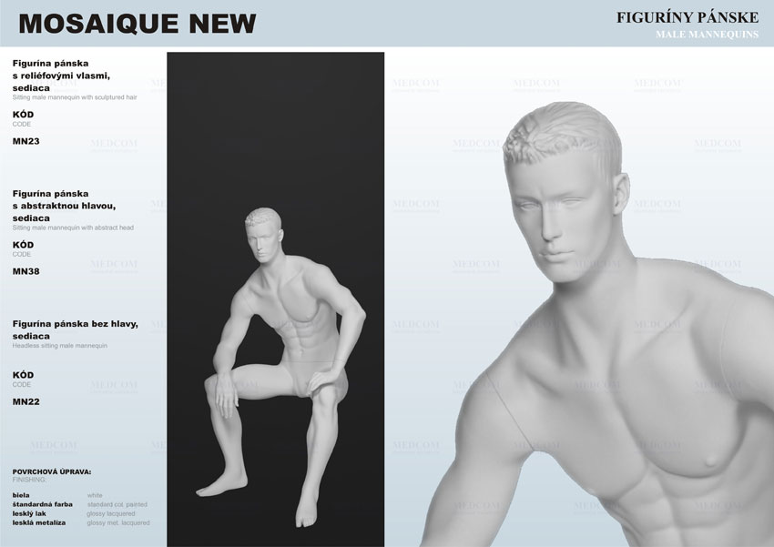 male mannequins - mosaique new