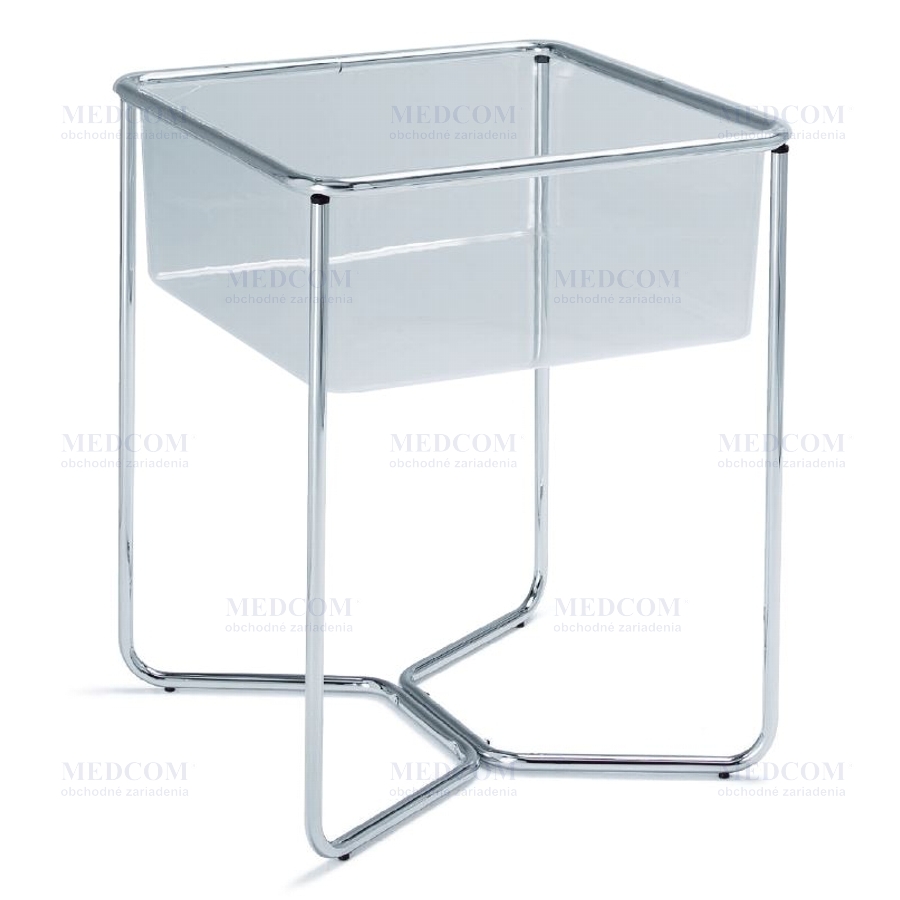 Discount - Storage tray for small articles, plexiglass/chromium plated 