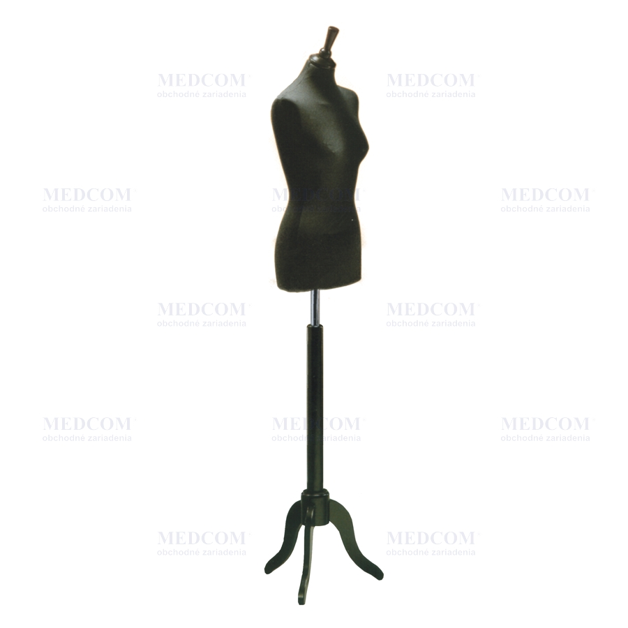 Discount - Torso female fabric bust -  black, tripod and head – black